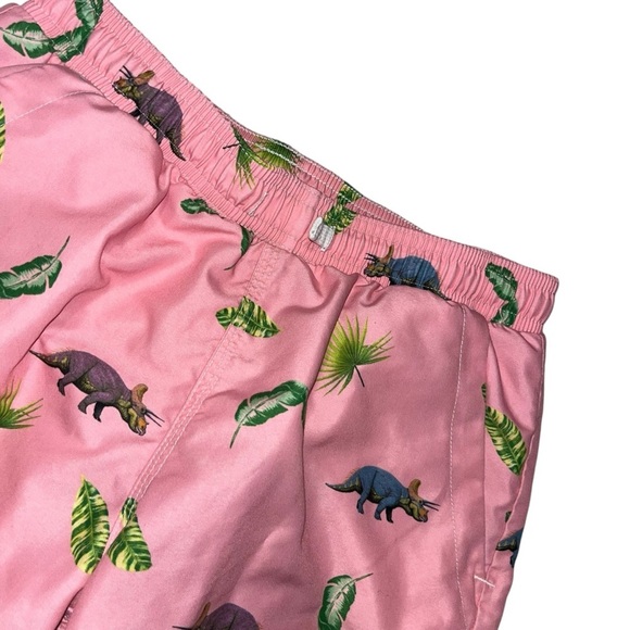 Oas kids boys swim trunks pink dinosaurs 12 bathing suit swimsuit - Picture 3 of 5